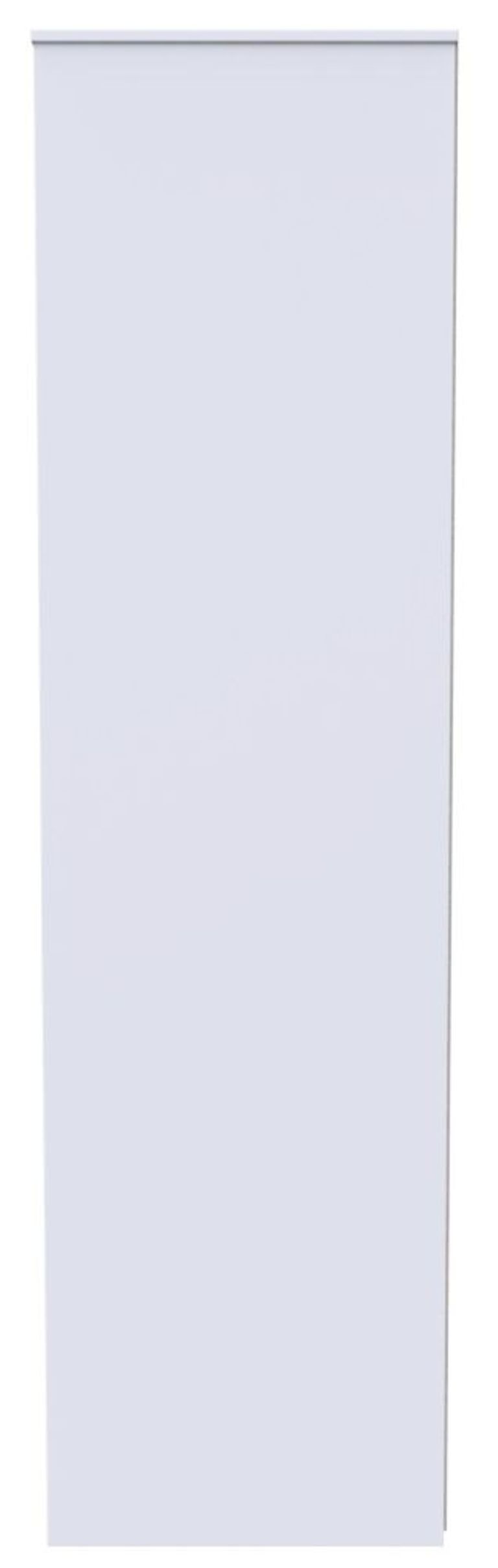 Pixel White 2 Door Plain Tall Wardrobe