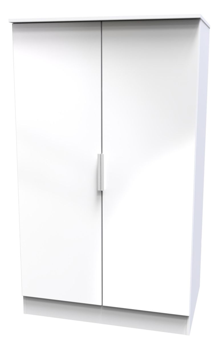 Plymouth White Gloss Midi Wardrobe