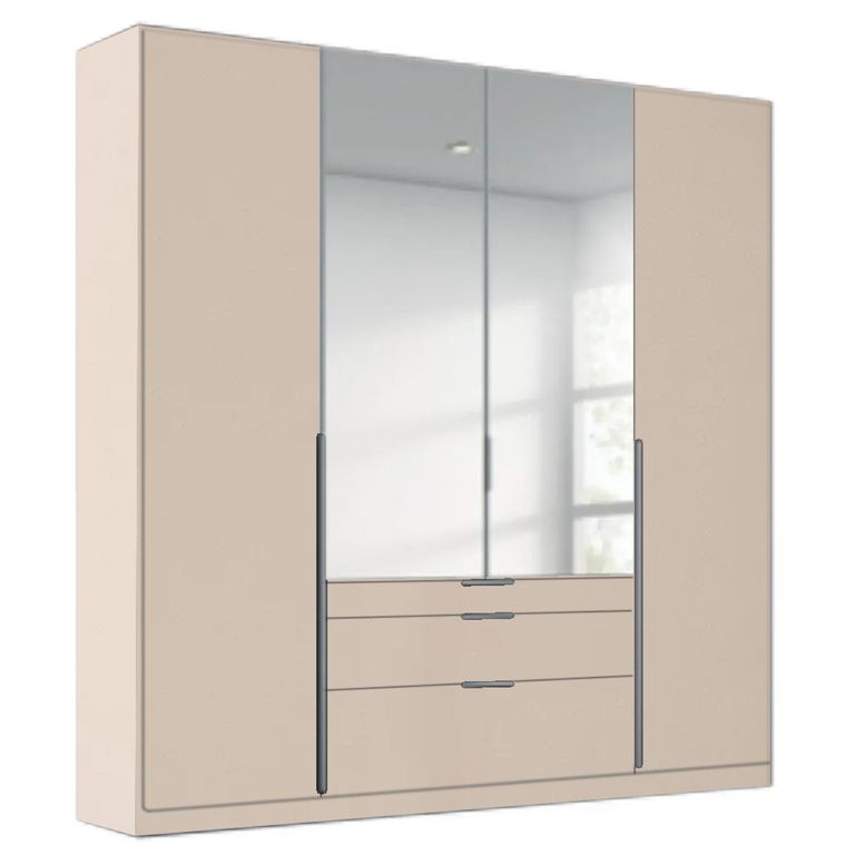 Alabama Wardrobe - 181cm - 4 Door - Combi - Champagne