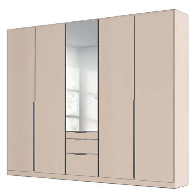 Alabama Wardrobe - 226cm - 5 Door - Combi - Champagne