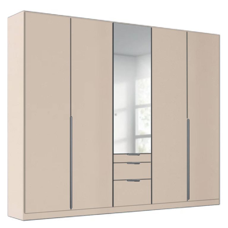 Alabama Wardrobe - 226cm - 5 Door - Combi - Champagne