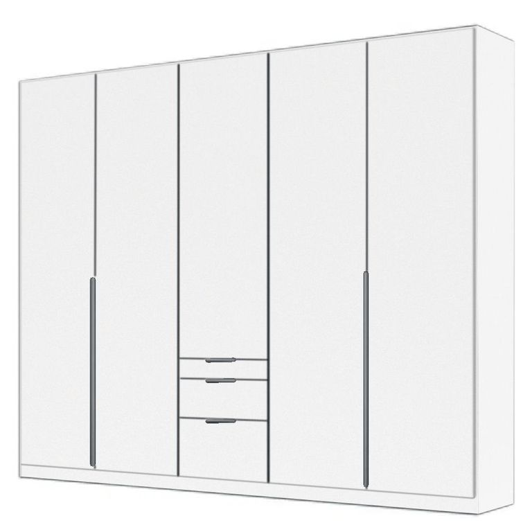 Alabama Wardrobe - 226cm - 5 Door - Drawer - Alpine White