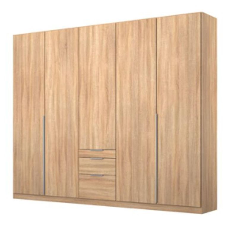 Alabama Wardrobe - 226cm - 5 Door - Drawer - Sonoma Oak
