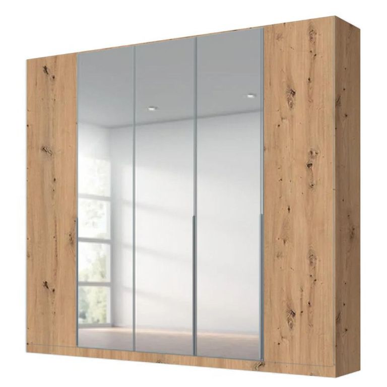 Alabama Wardrobe - 226cm - 5 Door - Mirror - Artisan Oak