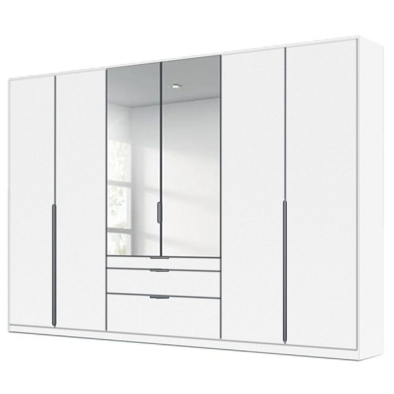 Rauch Alabama 271cm 6 Door Combi Wardrobe - Alpine White