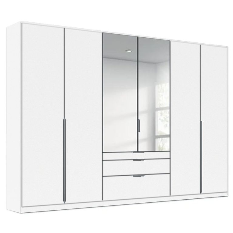 Rauch Alabama 271cm 6 Door Combi Wardrobe - Alpine White