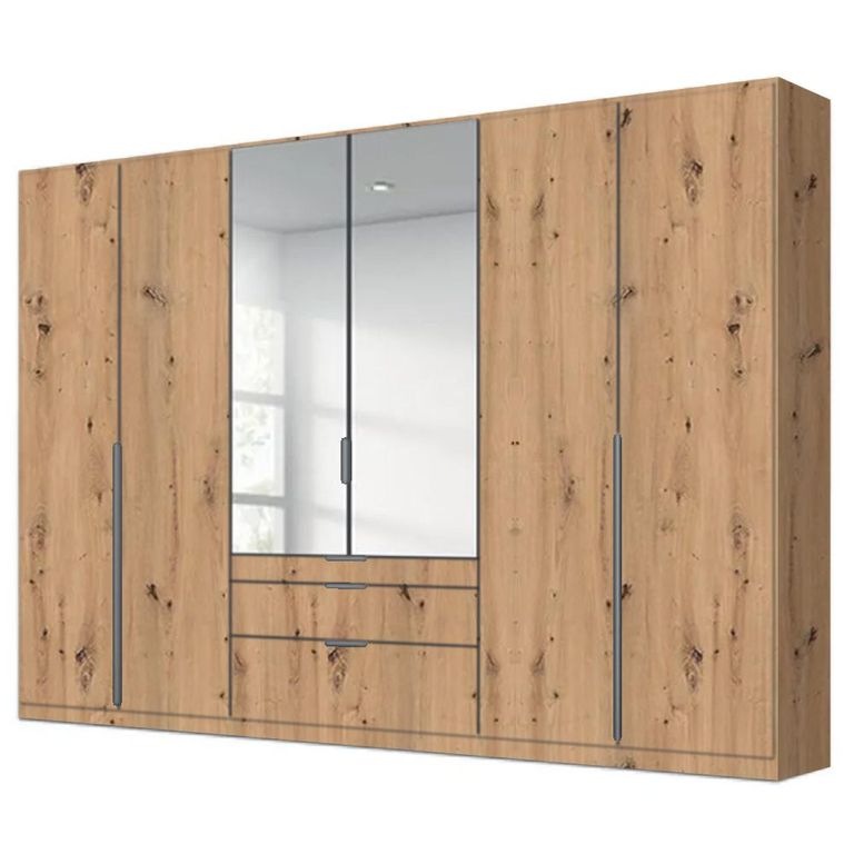 Rauch Alabama 271cm 6 Door Combi Wardrobe - Artisan Oak