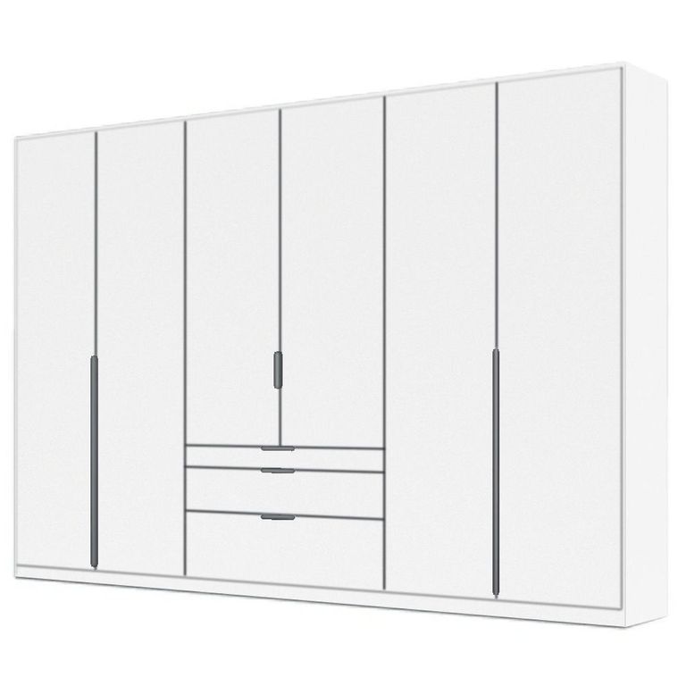 Alabama Wardrobe - 271cm - 6 Door - Drawer - Alpine White