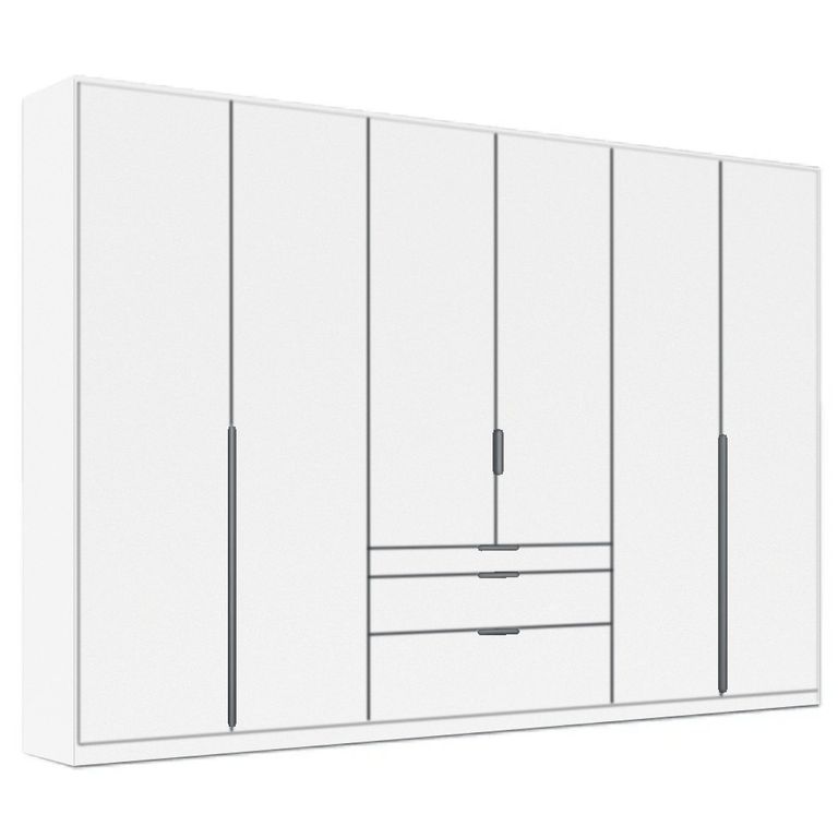 Alabama Wardrobe - 271cm - 6 Door - Drawer - Alpine White