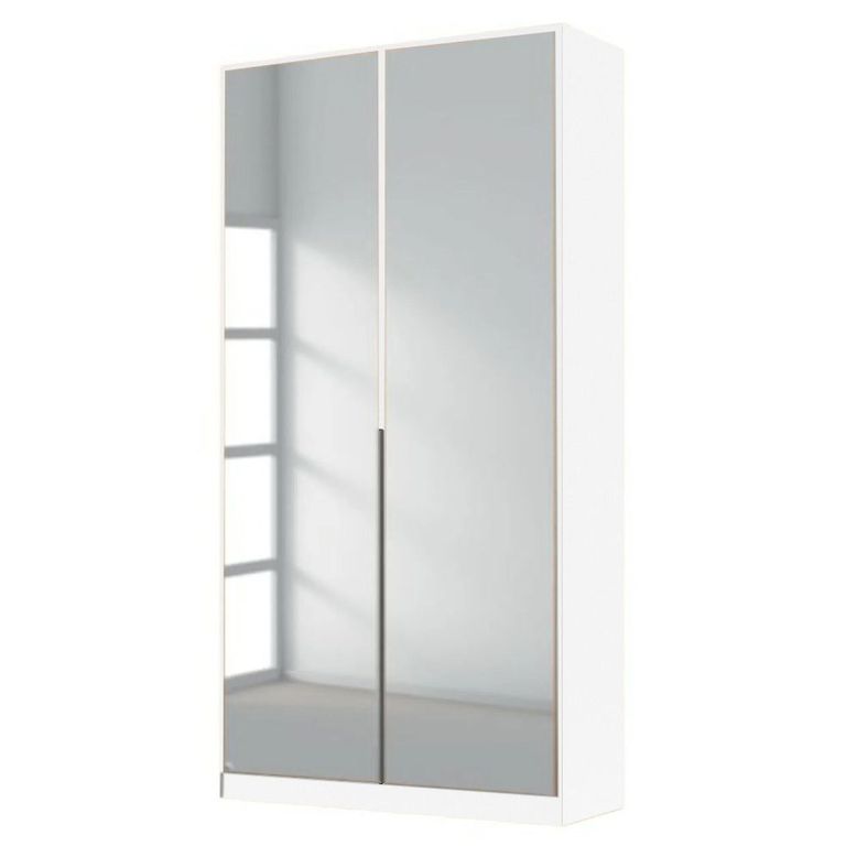 Rauch Alabama 91cm 2 Door Mirrored Wardrobe - Alpine White