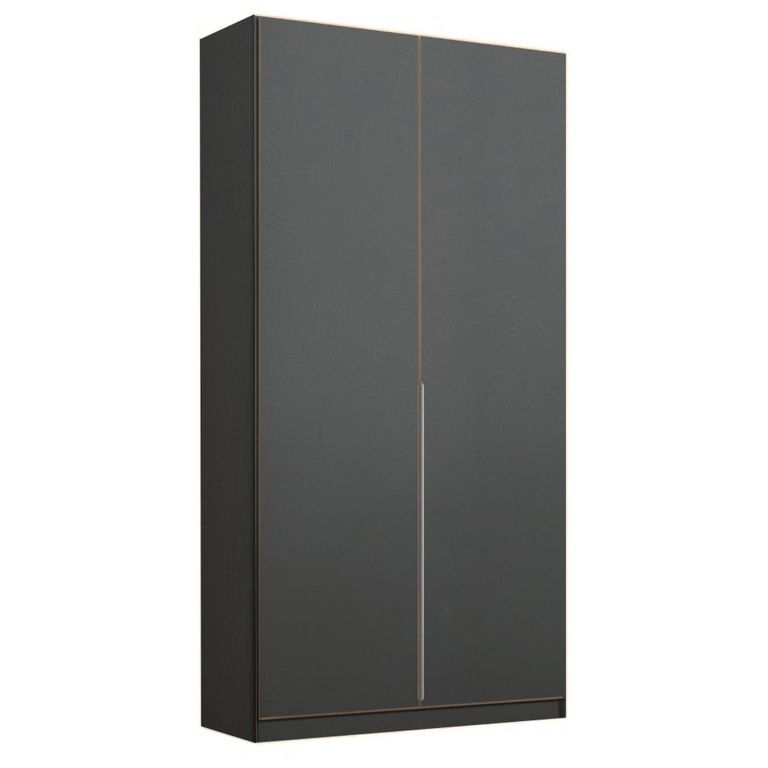 Rauch Alabama 91cm 2 Door Wardrobe - Metallic Dark Grey