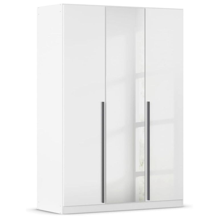 Rauch Alba 136cm 3 Door Mirror Wardrobe - Alpine White