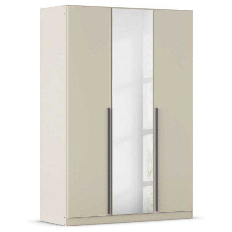 Rauch Alba 136cm 3 Door Mirror Wardrobe - Champagne
