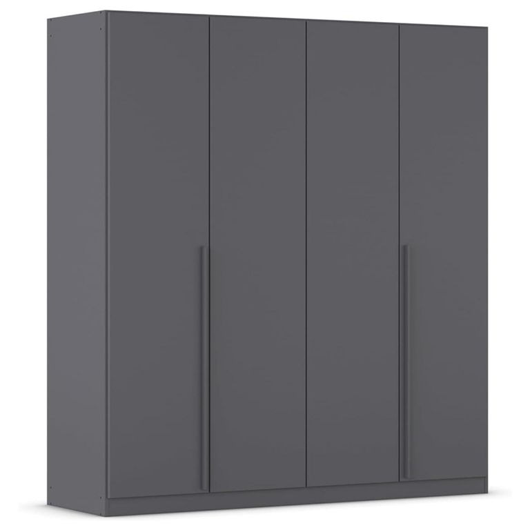 Rauch Alba 181cm 4 Door Wardrobe - Metallic Grey