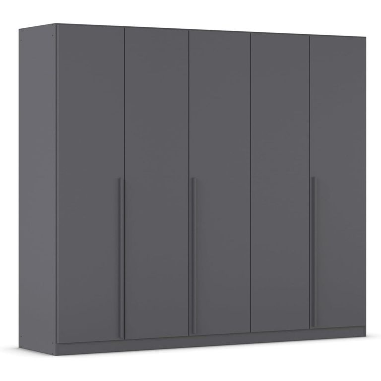 Rauch Alba 226cm 5 Door Wardrobe - Metallic Grey