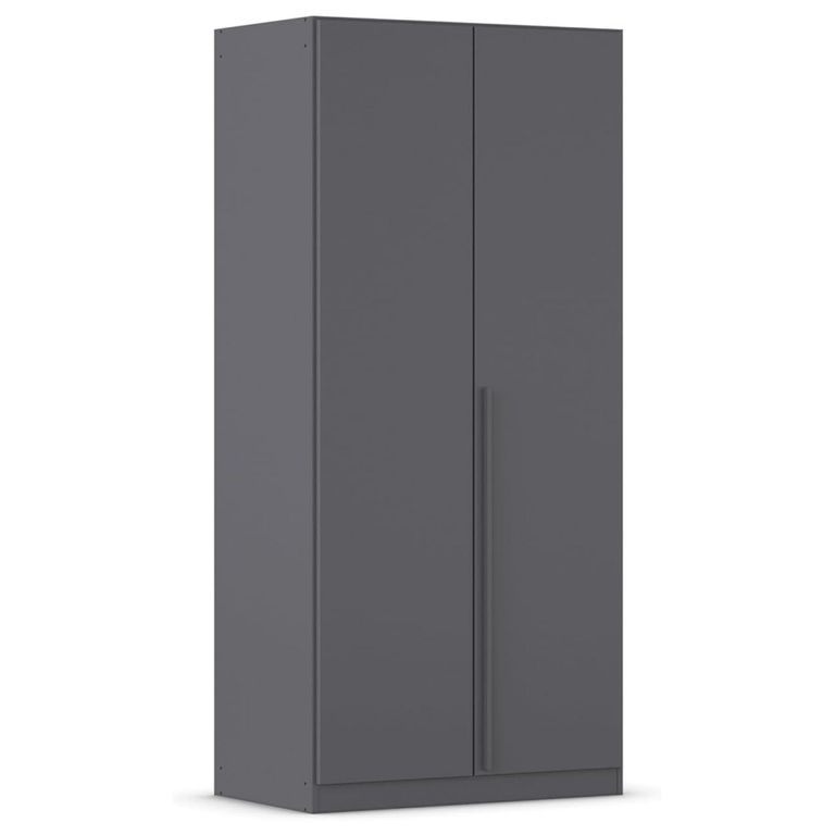 Rauch Alba 91cm 2 Door Wardrobe - Metallic Grey
