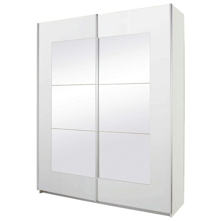 Rauch Alegro 181cm 2 Door Sliding Wardrobe with Mirror - Alpine White