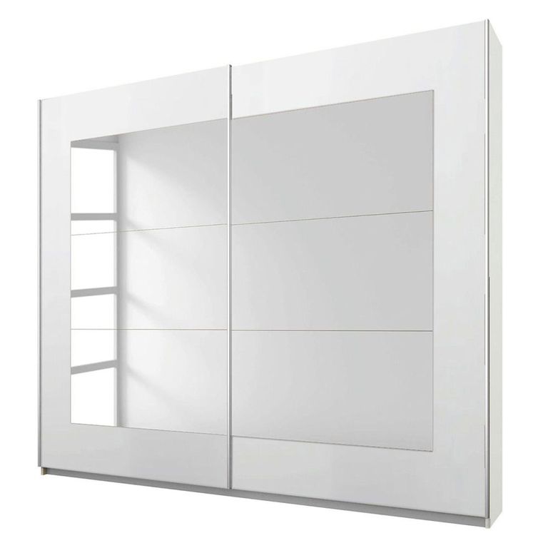 Rauch Alegro 226cm 2 Door Sliding Wardrobe with Mirror - Alpine White