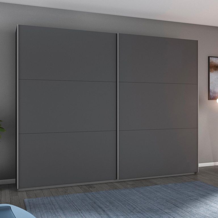 Rauch Aurelio 261cm Metallic Grey 2 Door Sliding Wardrobe