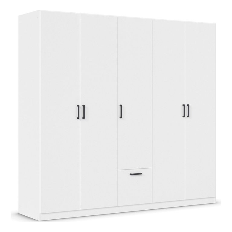 Rauch Bari 226cm 5 Door Wardrobe - Alpine White