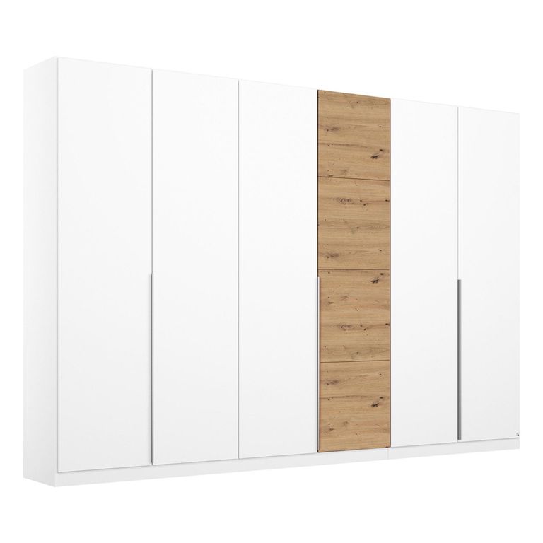 Rauch Bellezza 275cm 6 Door Wardrobe - Alpine White and Artisan Oak