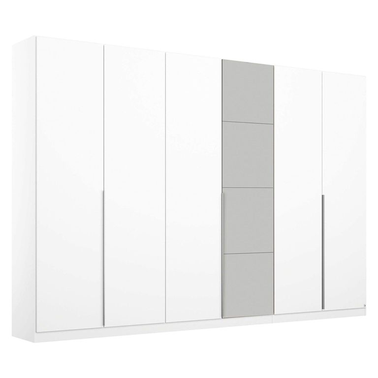 Rauch Bellezza 275cm 6 Door Wardrobe - Alpine White and Silk Grey