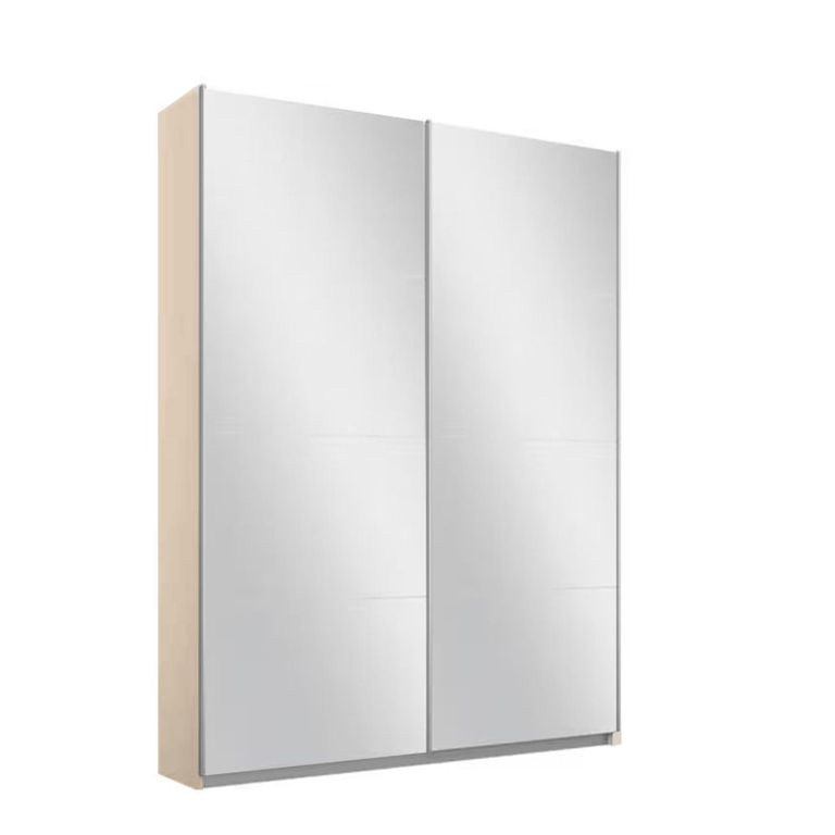 Rauch Belluno 136cm 2 Door Sliding Mirrored Wardrobe - Champagne