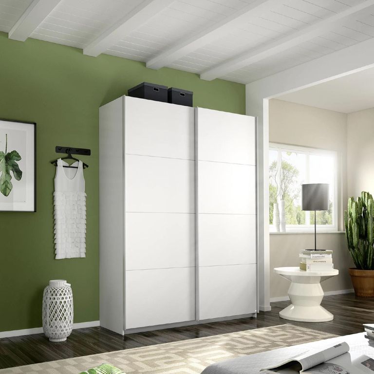 Rauch Belluno 136cm 2 Door Sliding Wardrobe - Alpine White