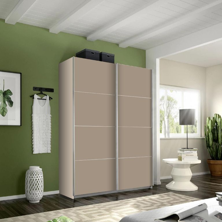 Rauch Belluno 136cm 2 Door Sliding Wardrobe - Champagne