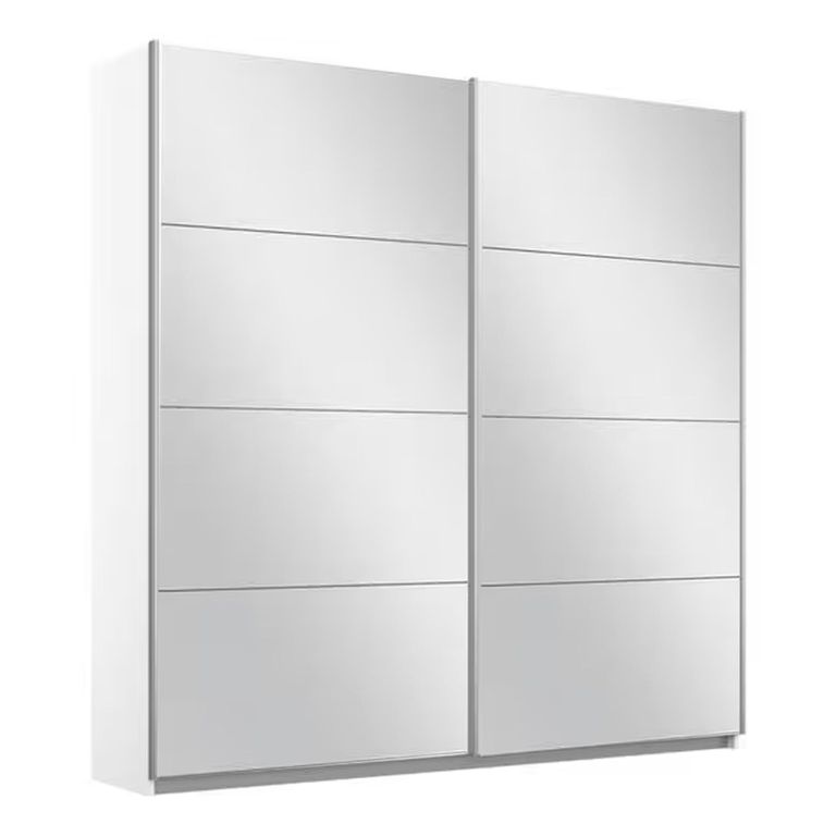Rauch Belluno 181cm 2 Door Sliding Mirrored Wardrobe - Alpine White