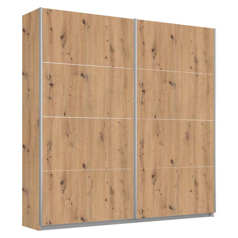Rauch Belluno 181cm 2 Door Sliding Wardrobe - Artisan Oak