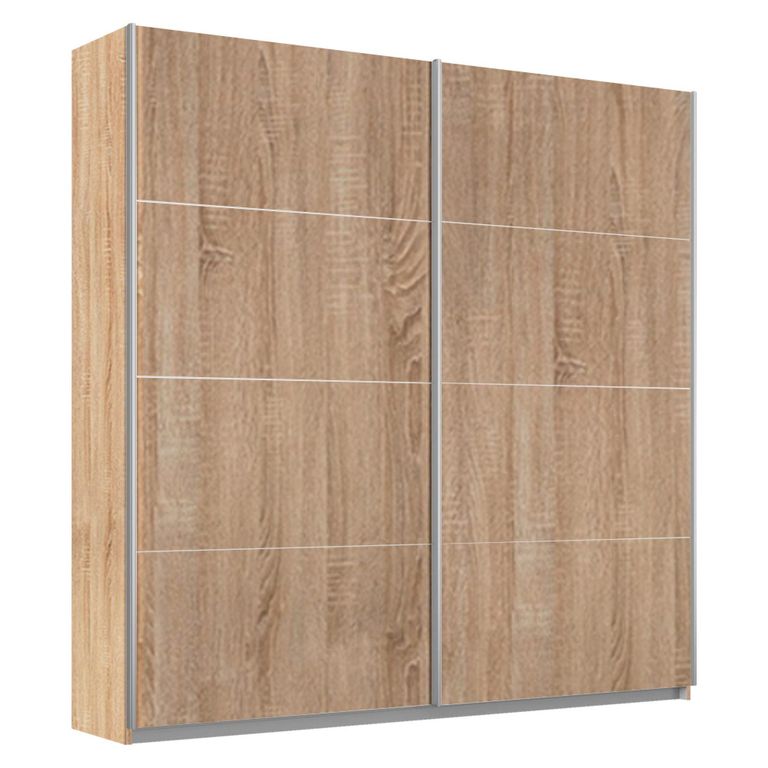 Rauch Belluno 181cm 2 Door Sliding Wardrobe - Sonoma Oak