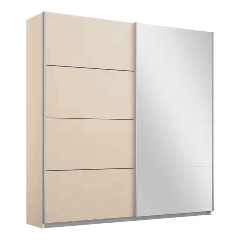 Rauch Belluno 181cm 2 Door Sliding Wardrobe with Mirror - Champagne