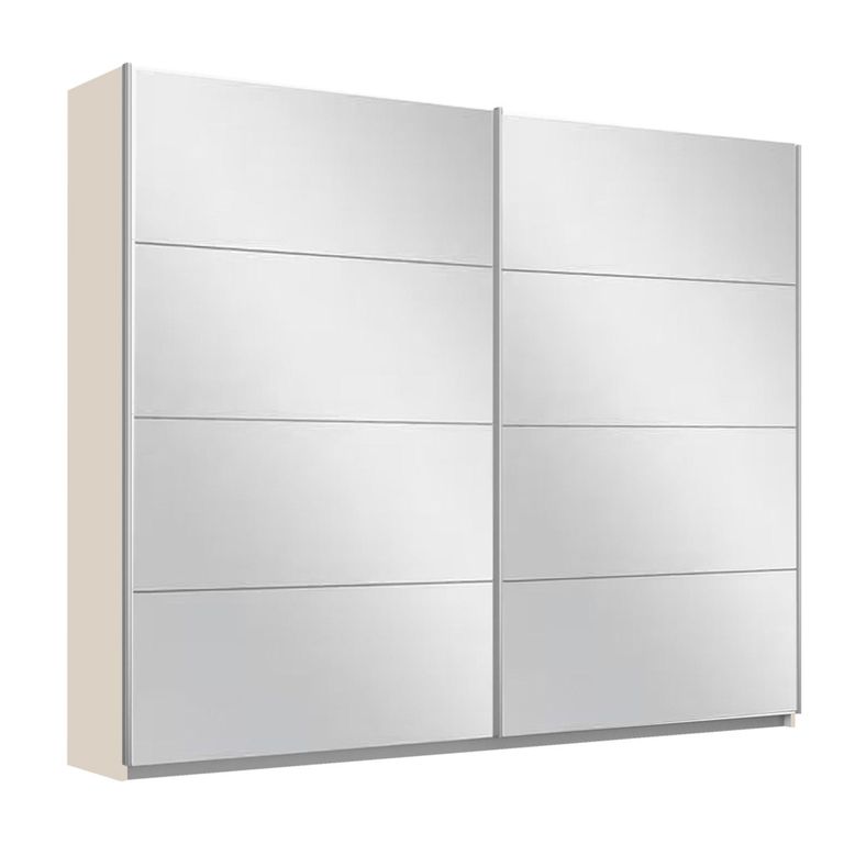 Rauch Belluno 226cm 2 Door Sliding Mirrored Wardrobe - Champagne