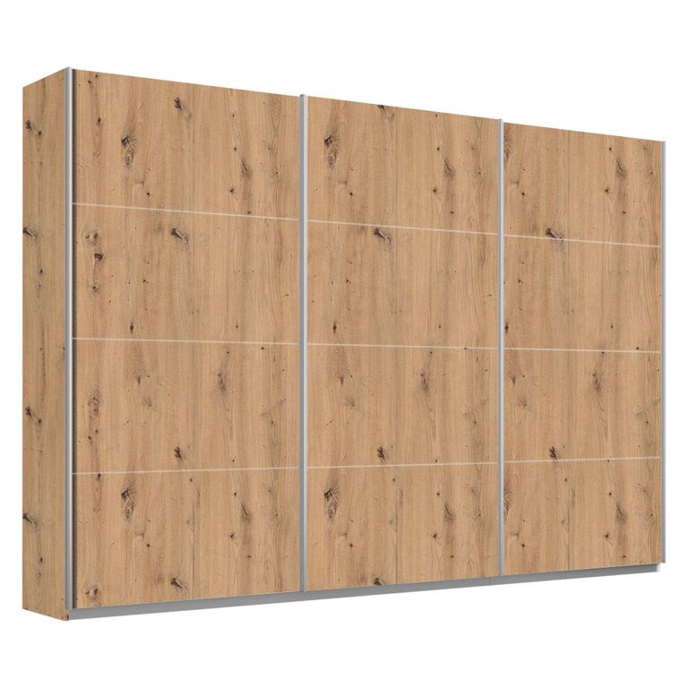 Rauch Belluno 271cm 3 Door Sliding Wardrobe - Artisan Oak
