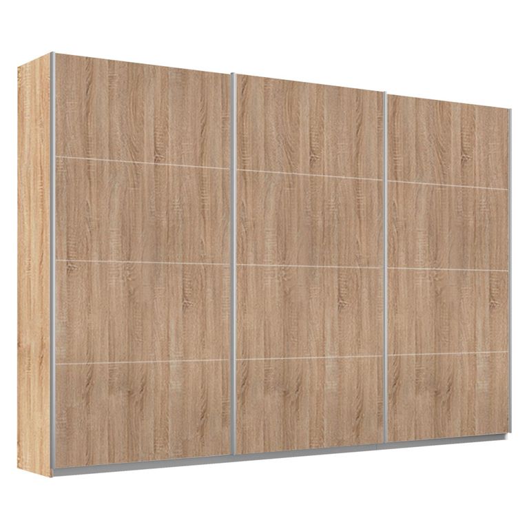 Rauch Belluno 271cm 3 Door Sliding Wardrobe - Sonoma Oak
