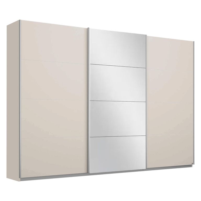 Rauch Belluno 271cm 3 Door Sliding Wardrobe with Mirror - Champagne