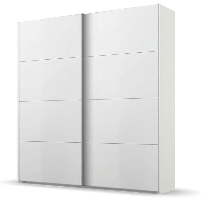 Beluga Extra Sliding Wardrobe - 181cm - 2 Door - Alpine White
