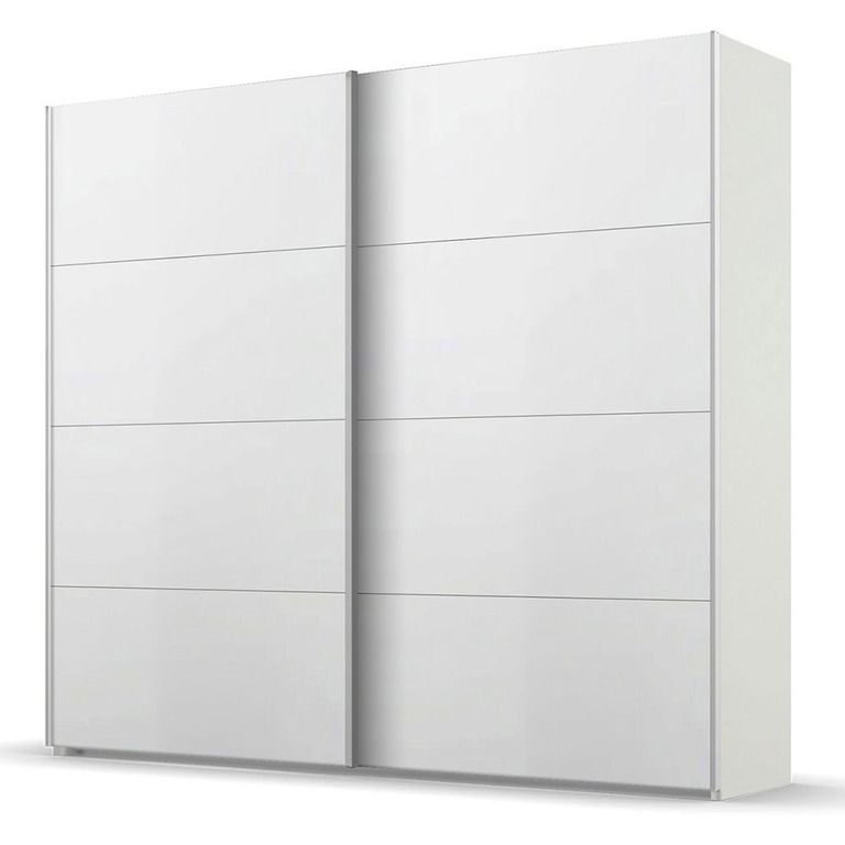 Beluga Extra Sliding Wardrobe - 226cm - 2 Door - Alpine White