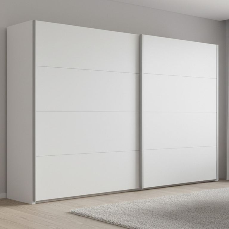 Beluga Extra Sliding Wardrobe - 271cm - 2 Door - Alpine White