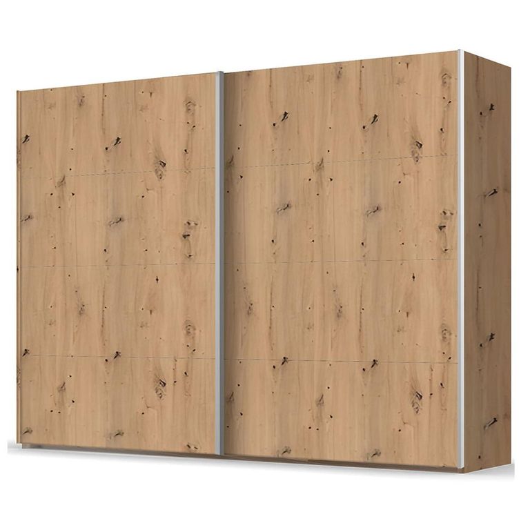 Beluga Extra Sliding Wardrobe - 271cm - 2 Door - Artisan Oak
