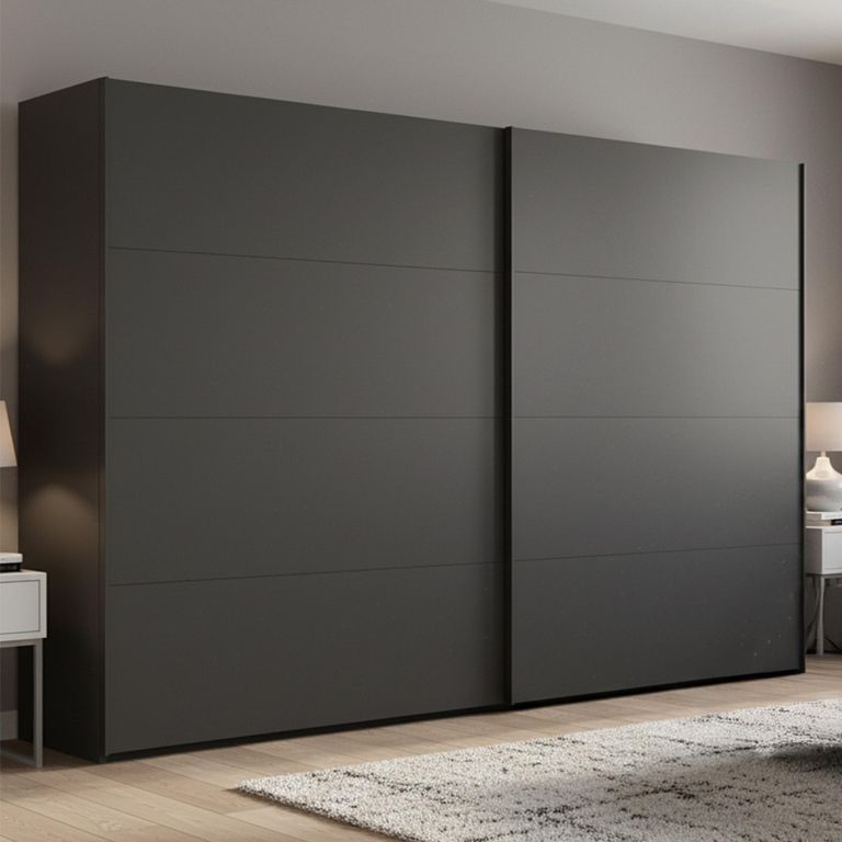 Beluga Extra Sliding Wardrobe - 271cm - 2 Door - Graphite