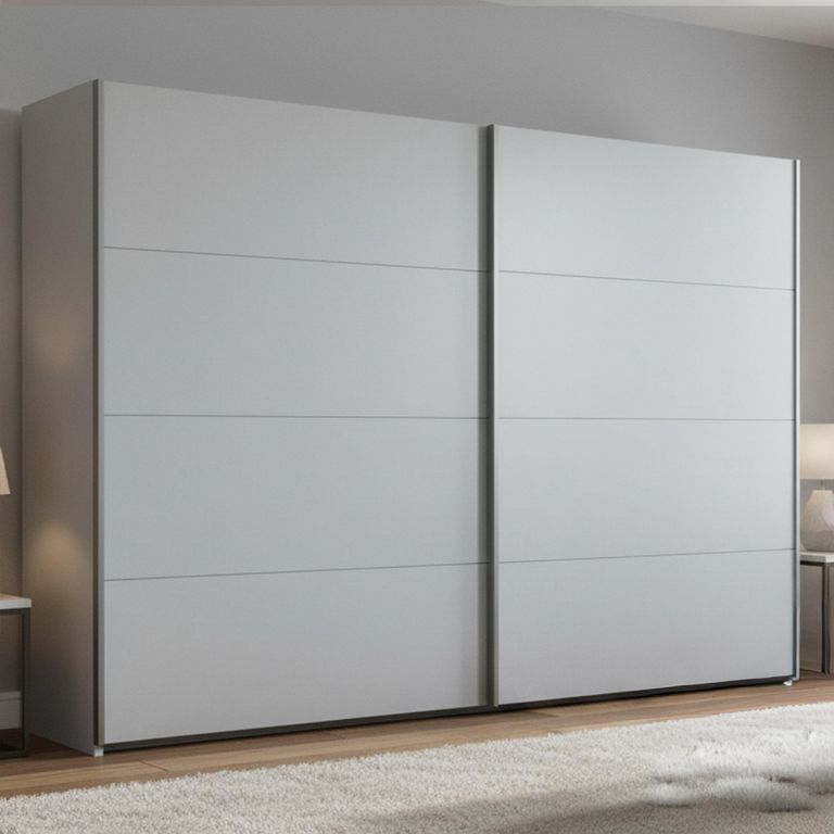Beluga Extra Sliding Wardrobe - 271cm - 2 Door - Silk Grey