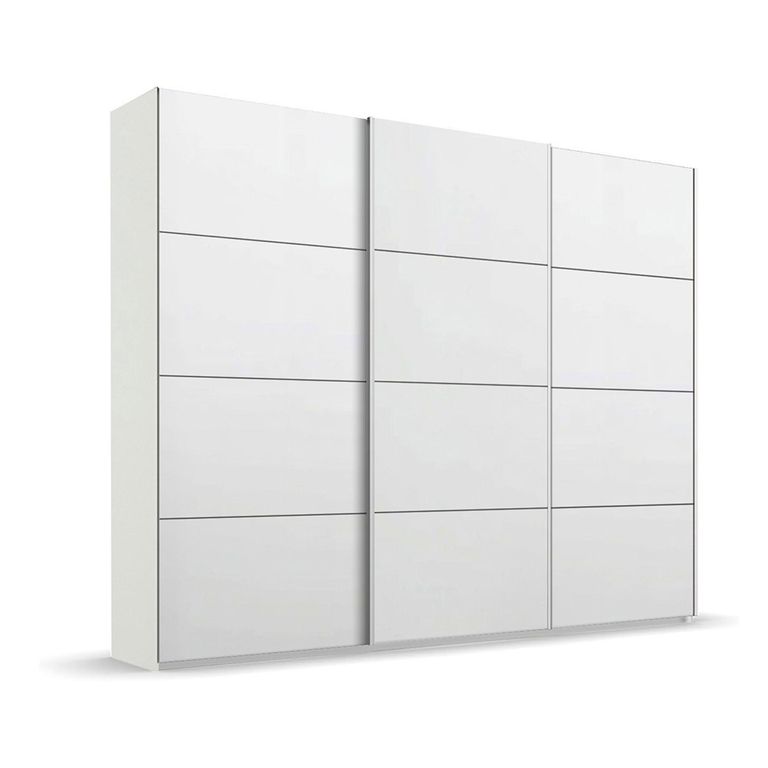Beluga Extra Sliding Wardrobe - 271cm - 3 Door - Alpine White