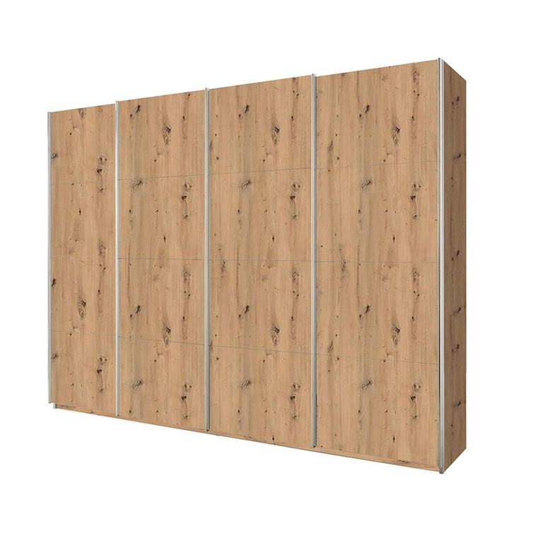 Rauch Beluga Extra 271cm 4 Door Sliding Wardrobe - Artisan Oak
