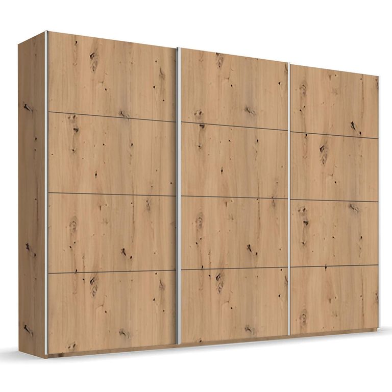 Rauch Beluga Extra 316cm 3 Door Sliding Wardrobe - Artisan Oak