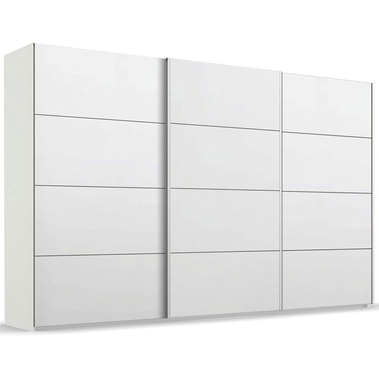 Beluga Extra Sliding Wardrobe - 406cm - 3 Door - Alpine White