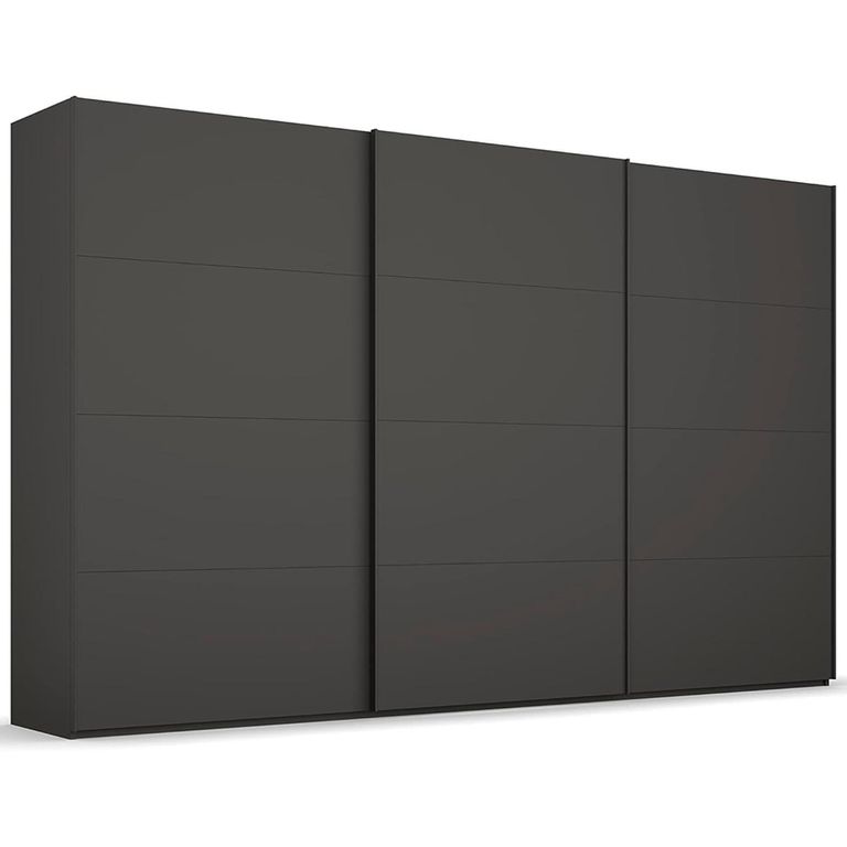 Beluga Extra Sliding Wardrobe - 406cm - 3 Door - Graphite