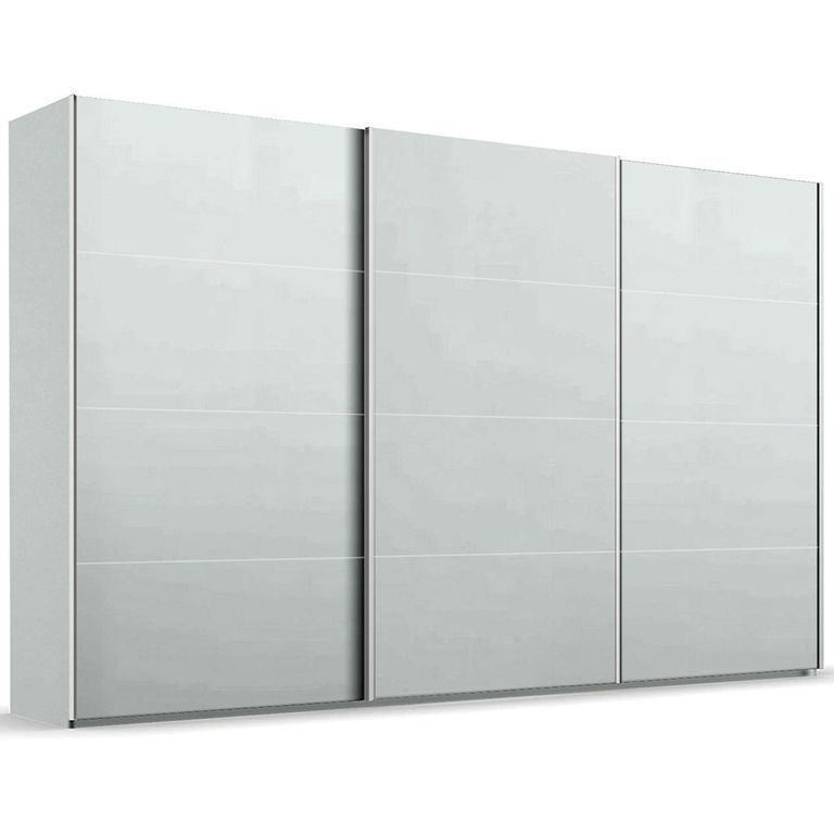 Beluga Extra Sliding Wardrobe - 406cm - 3 Door - Silk Grey