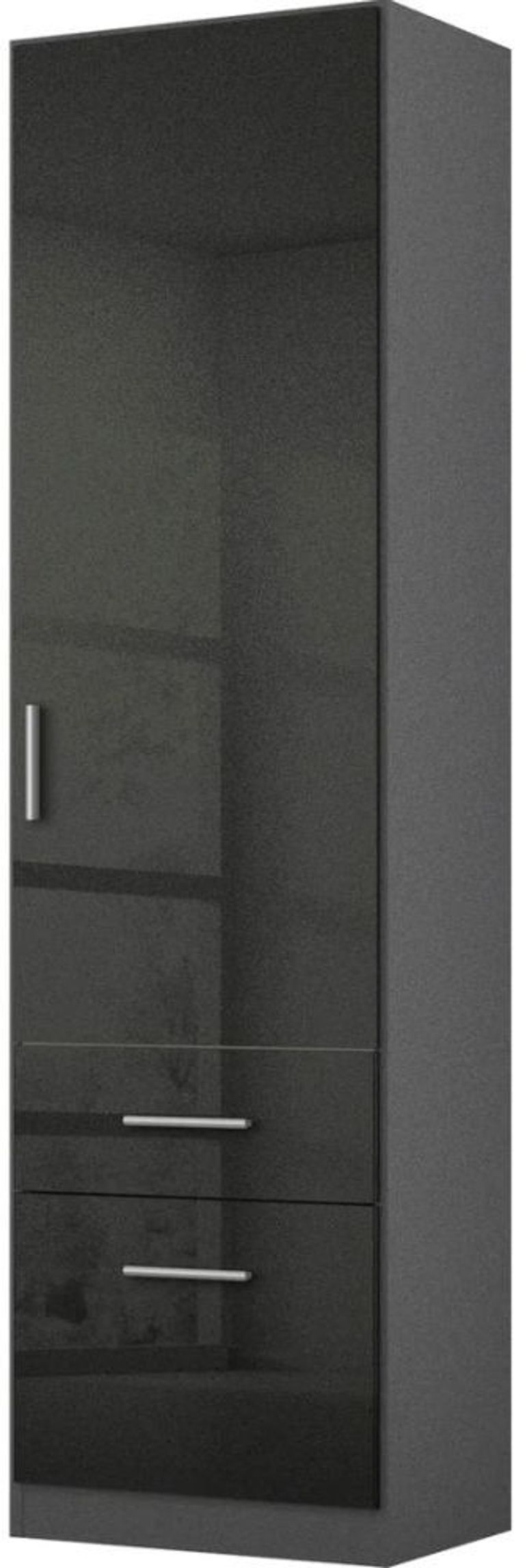 Rauch Celle 47cm Door Black Wardrobe - RH